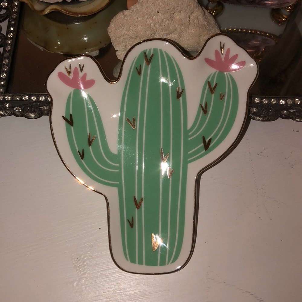 Cactus jewelry dish/tray
